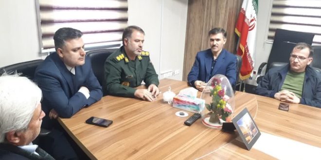 فرمانده سپاه و معاون سیاسی، امنیتی و اجتماعی فرمانداری شهرستان آذرشهر