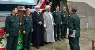 تجلیل از فرمانده سپاه آذرشهر به عنوان فرمانده برتر
