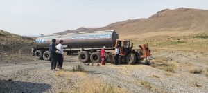 تصادف تریلی محور آذرشهر عجبشیر