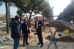 بازدید فرماندار آذرشهر از شبکه فاضلاب آذرشهر (2)